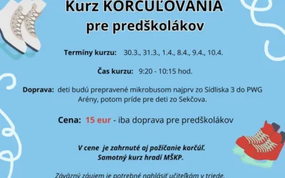 Kurz korčuľovania – predškoláci