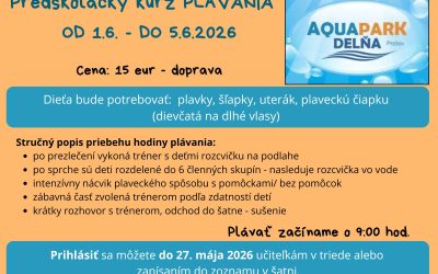 Plavecký kurz – predškoláci